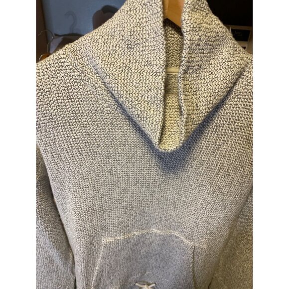 M Gray White Textured Mock Neck Long Sleeve Pullover Sweater Sz XL - Picture 4 of 10